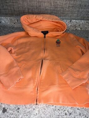 Polo by Ralph Lauren Kids Peach-Orange Hooded Zip Jacket